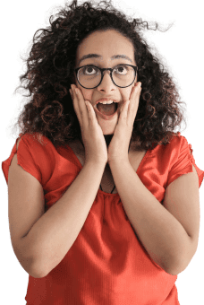 Excited business owner found on Google thanks to SEO