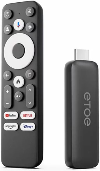 ETOE T2 Certified 4K UHD Google Android Smart TV Stick 1 ETOE T2 Certified 4K UHD Google Android Smart TV Stick
