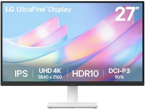 LG 27 Inch UltraFine UHD 4K IPS Monitor 1 LG 27 Inch UltraFine UHD 4K IPS Monitor