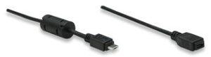 Manhattan 1.8m Micro USB AM to Micro USB Female Cable