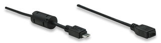 Manhattan 1.8m Micro USB AM to Micro USB Female Cable 1 Manhattan 1.8m Micro USB AM to Micro USB Female Cable