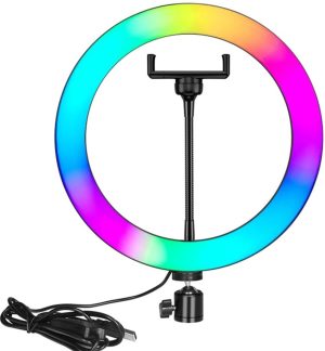 Nesty 12 Inch  Multipurpose USB Powered Selfie RGB LED Ring