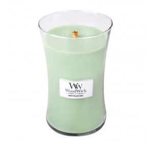 Woodwick White Willow Moss Large Candle  jar