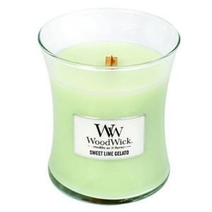 Woodwick Sweet Lime Gelato Medium Jar