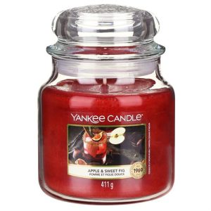 Yankee Candle Apple & Sweet Fig Medium Jar Retail Box No