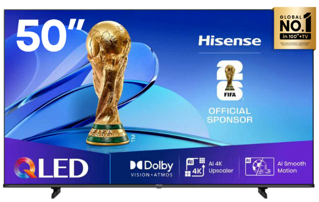 Hisense 50 Inch QLED VIDAA Smart LED TV 1 Hisense 50 Inch QLED VIDAA Smart LED TV