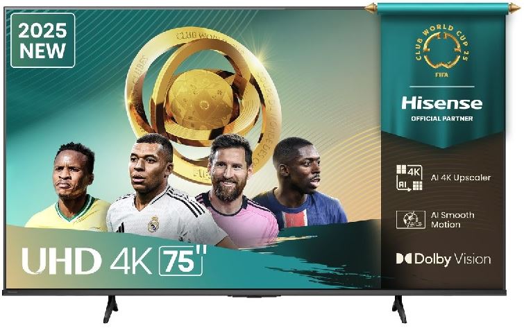 Hisense 75 Inch A6Q Ultra HD Smart TV 1 Hisense 75 Inch A6Q Ultra HD Smart TV
