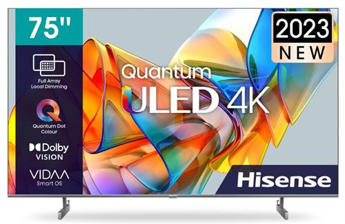 Hisense 75 Inch 4K ULED Quantum UHD VIDAA Smart TV 1 Hisense 75 Inch 4K ULED Quantum UHD VIDAA Smart TV