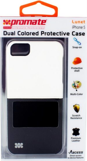 Promate White/Black Lunet iPhone 5 Durable case