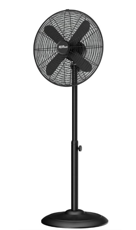 Alva Air 40cm Matte Black Finish Telescopic Pedestal Fan 1 Alva Air 40cm Matte Black Finish Telescopic Pedestal Fan