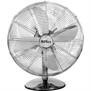 Alva Air 30cm Chrome Metal Desktop Fan