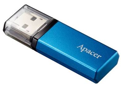 Apacer 128GB AH25C Blue USB 3.2 Flash Drive 1 Apacer 128GB AH25C Blue USB 3.2 Flash Drive