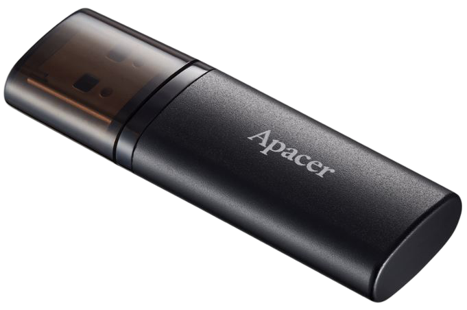 Apacer 64GB AH25B Black USB 3.2 Flash Drive 1 Apacer 64GB AH25B Black USB 3.2 Flash Drive