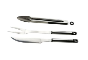 Alva 3-Piece Stainless Steel BBQ Tool Set