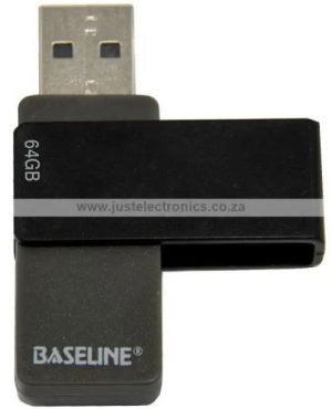Baseline 64GB USB 2.0 Swivel Memory Stick