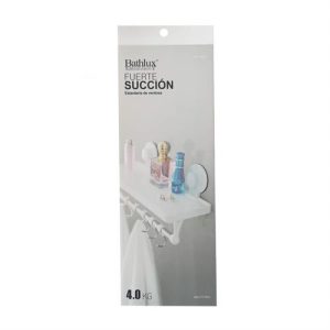 Bathlux Shelf with Hanging Rack and Suction Cup