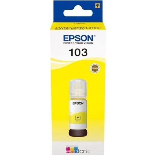 Epson 103 Ecotank Yellow Ink Bottle 65ml 1 Epson 103 Ecotank Yellow Ink Bottle 65ml