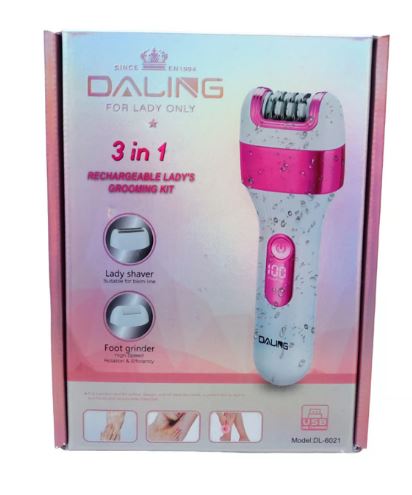 Daling 3 in 1 Rechargeable Ladies Grooming Kit 1 Daling 3 in 1 Rechargeable Ladies Grooming Kit