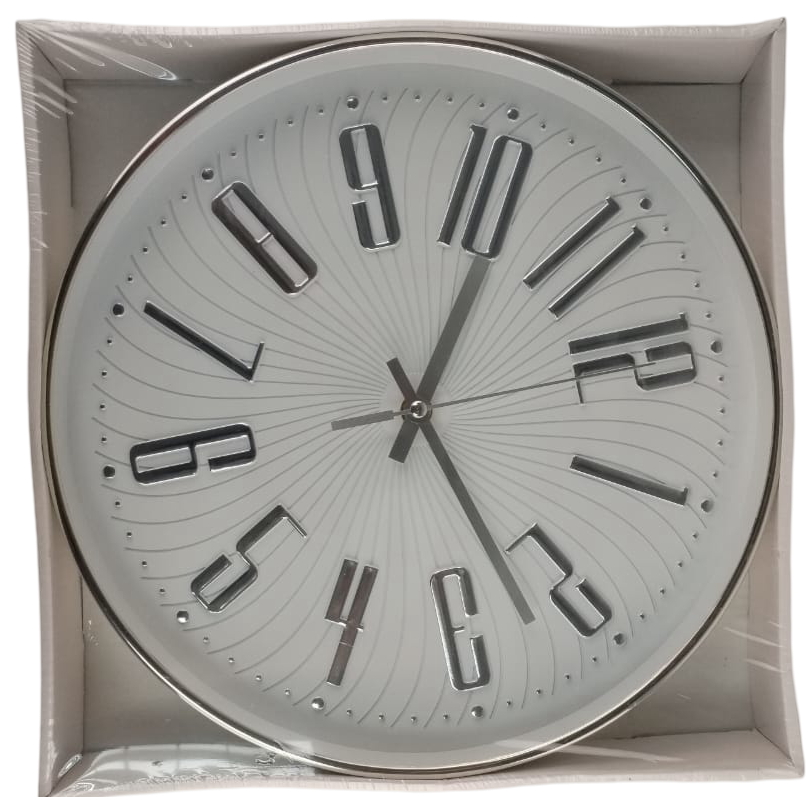 Casey Wall Clock Silver 1 Casey Wall Clock Silver