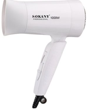 Sokany Foldable Mini Hair Dryer White