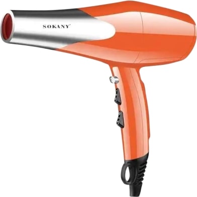 Sokany Orange and Chrome Professional 2000w Hairdryer 1 Sokany Orange and Chrome Professional 2000w Hairdryer