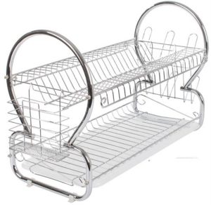 Casey 2 Layer 40cm Stainless Steel Medium Dish Rack
