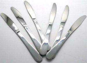 Casey Catering 6 Piece Stainless Steel Dinner Knives Set Plain