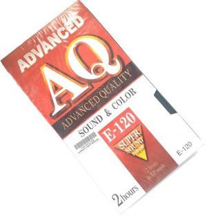 Geeko E-120AQ Blank 2 Hour VHS Format Video Cassette