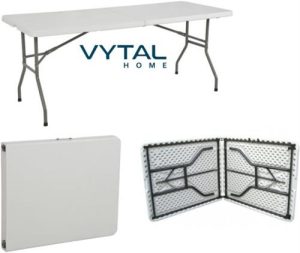 Vytal Foldable Rectangle Trestle 1.8m 8 Seater Table