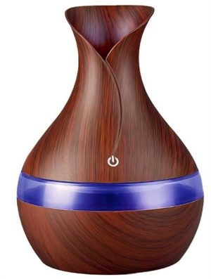 Casey Ultrasonic Aroma Portable Humidifier Dark Wood Grain