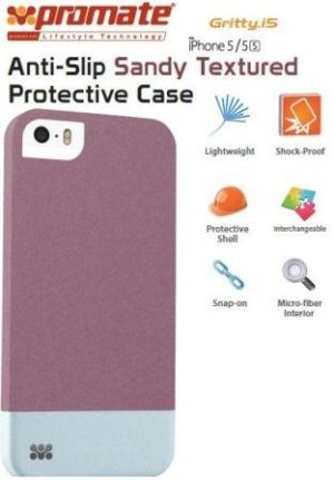 Promate Maroon Gritty iPhone 5 Anti-Slip protective case