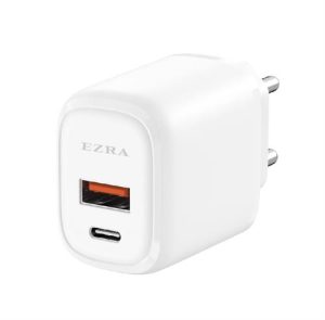Ezra USB Type A and Type C Dual Output Port 20w Fast Charger