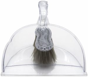 Casey Handheld Clear Dustpan And Brust Set