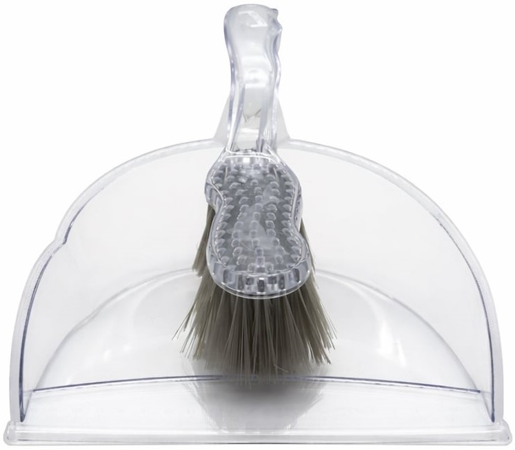 Casey Handheld Clear Dustpan And Brust Set 1 Casey Handheld Clear Dustpan And Brust Set