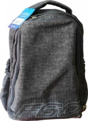 Macaroni Black and Grey Laureate Student Backpack