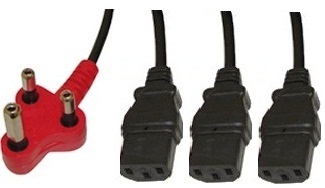 UniQue Dedicated Tri Head Power Cable 3.8m 1 UniQue Dedicated Tri Head Power Cable 3.8m