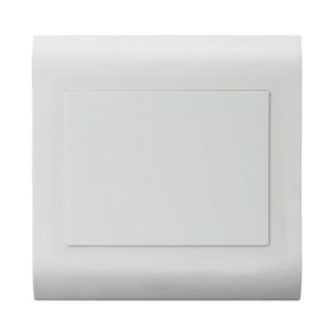 Lesco White Pipelli Blank Cover Plate