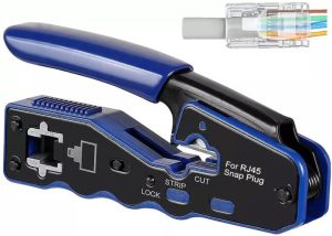 Netix RJ45 Pass Through Hole Cable Crimper