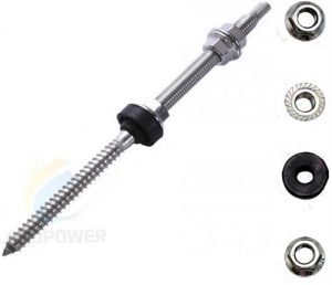 Solarix IBR Hanger Bolt Screw For D-RAIL 8mm