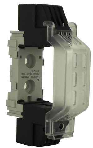 Solarix NT00 Rail Mount 1 Pole 160A Single Unit DC Fuse Holder