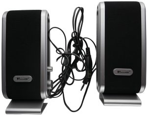 Unique USB Multimedia Speakers Black & Silver