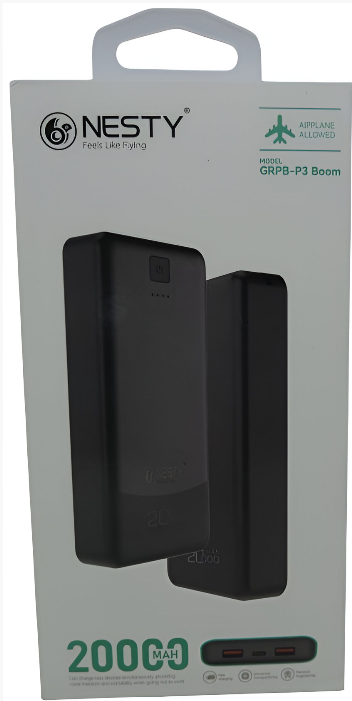 Nesty 20000mAh Black Multi Functional Power Bank 1 Nesty 20000mAh Black Multi Functional Power Bank