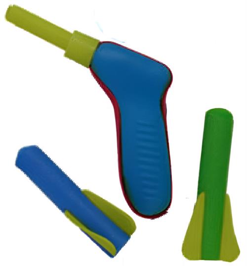 Tevo Pop Shotz Toy Foam Rocket Dart Gun 1 Tevo Pop Shotz Toy Foam Rocket Dart Gun