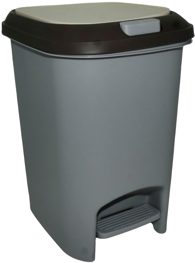 Casey 10 Litre Step On Pedal Waste Bin Grey 1 Casey 10 Litre Step On Pedal Waste Bin Grey