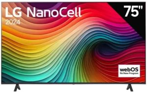 LG 75 inch NanoCell AI NANO80 4K Smart TV