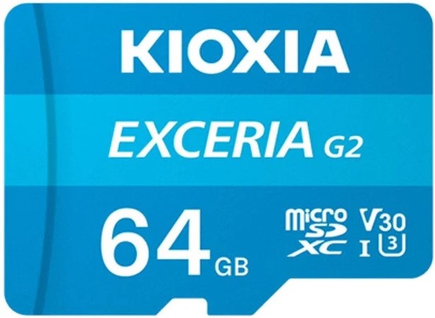 Kioxia Exceria G2 MicroSDXC 64GB Memory Card 1 Kioxia Exceria G2 MicroSDXC 64GB Memory Card