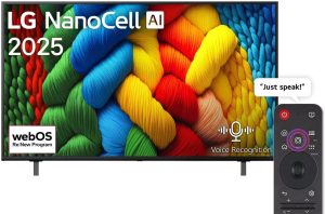 LG 65 inch NanoCell AI NANO80 4K Smart TV