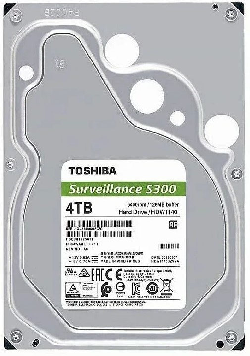 Toshiba S300 4TB Surveillance Hard Drive 1 Toshiba S300 4TB Surveillance Hard Drive