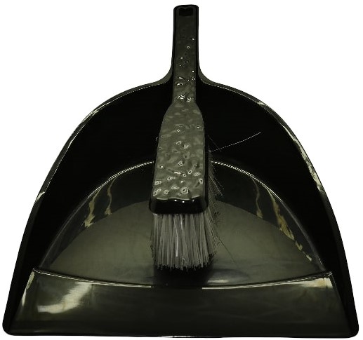 Casey Handheld Dust Pan And Brush Set Black 1 Casey Handheld Dust Pan And Brush Set Black