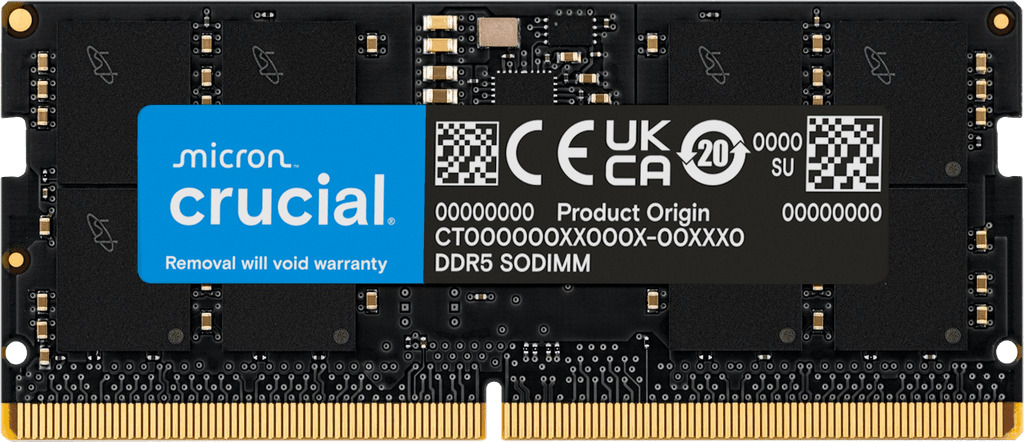 Crucial DDR5 5600MHZ 32GB SODIMM Laptop Memory 1 Crucial DDR5 5600MHZ 32GB SODIMM Laptop Memory